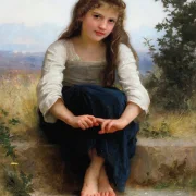 William Bouguereau – Träumereien 1899 | Giclée Kunstdruck gerahmt