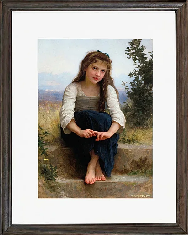 William Bouguereau – Träumereien 1899 | Giclée Kunstdruck gerahmt