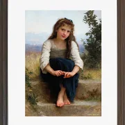 William Bouguereau – Träumereien 1899 | Giclée Kunstdruck gerahmt