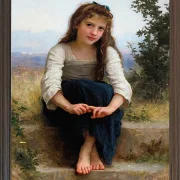 William Bouguereau – Träumereien 1899 | Giclée Kunstdruck gerahmt