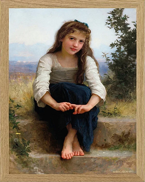 William Bouguereau – Träumereien 1899 | Giclée Kunstdruck gerahmt