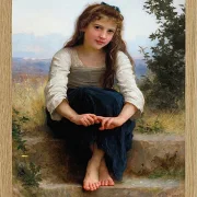 William Bouguereau – Träumereien 1899 | Giclée Kunstdruck gerahmt