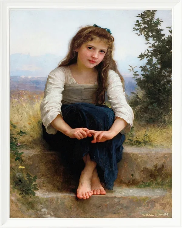 William Bouguereau – Träumereien 1899 | Giclée Kunstdruck gerahmt
