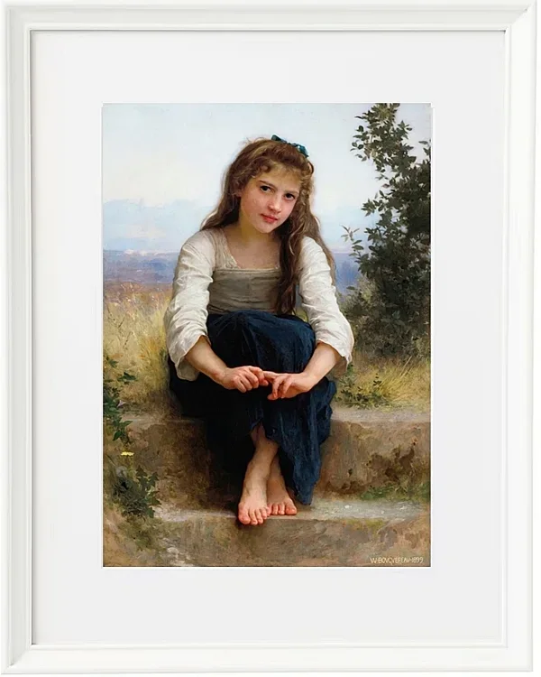 William Bouguereau – Träumereien 1899 | Giclée Kunstdruck gerahmt