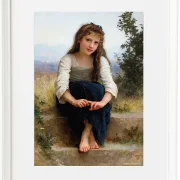 William Bouguereau – Träumereien 1899 | Giclée Kunstdruck gerahmt
