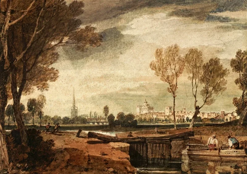 William Turner | Abingdon, Oxfordshire - 1805 | Indrammet kunsttryk | Romantic | formida
