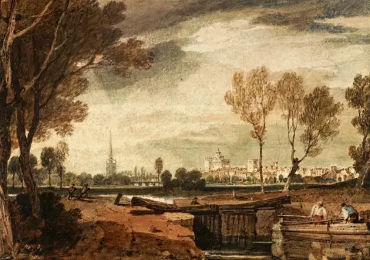 William Turner | Abingdon, Oxfordshire - 1805 | Indrammet kunsttryk | Romantic | formida