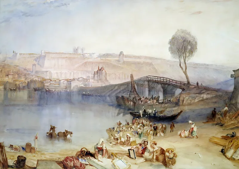 William Turner | Udsigt over Château Saint Germain en Laye - 1830 | Indrammet kunsttryk | Romantic | formida
