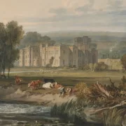 William Turner | Hampton Court fra nordvest - 1806 | Indrammet kunsttryk | Romantic | formida