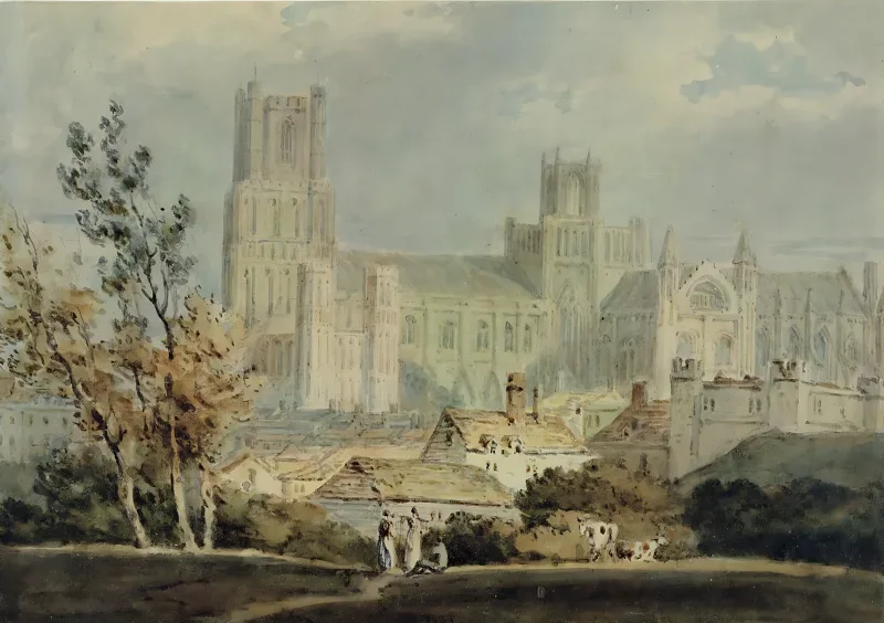 William Turner | Udsigt over Ely-katedralen - 1796 | Indrammet kunsttryk | Romantic | formida