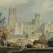 William Turner | Udsigt over Ely-katedralen - 1796 | Indrammet kunsttryk | Romantic | formida