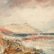 William Turner | Pendennis Slot, Cornwall - 1811 | Indrammet kunsttryk | Romantic | formida
