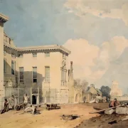 William Turner | Ansicht des Worcester College - 1803 | Gerahmter Kunstdruck | Romantik | formida