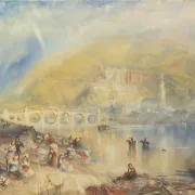 William Turner | Ansicht von Heidelberg mit einem Regenbogen - 1835 | Gerahmter Kunstdruck | Romantik | formida