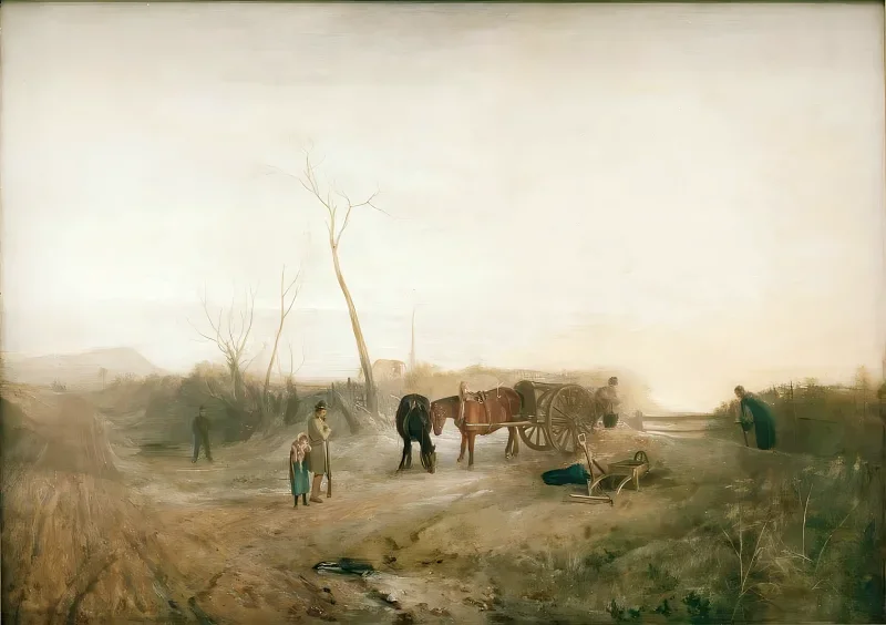 William Turner | Frostmorgen - 1813 | Indrammet kunsttryk | Romantic | formida