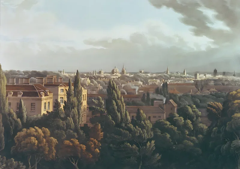 William Turner | Oxford fra galleriet i observatoriet - 1814 | Indrammet kunsttryk | Romantic | formida