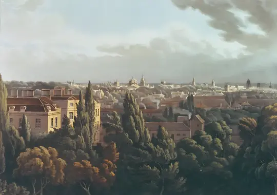 William Turner | Oxford fra galleriet i observatoriet - 1814 | Indrammet kunsttryk | Romantic | formida