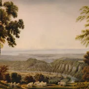 William Turner | Blick vom Wind Cliff, nahe Chepstow - 1820 | Gerahmter Kunstdruck | Romantik | formida