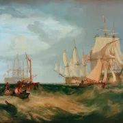 William Turner | Bootscrew birgt einen Anker - 1808 | Gerahmter Kunstdruck | Romantik | formida