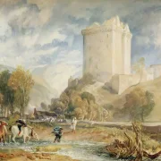 William Turner | Borthwick Slot - 1818 | Indrammet kunsttryk | Romantic | formida
