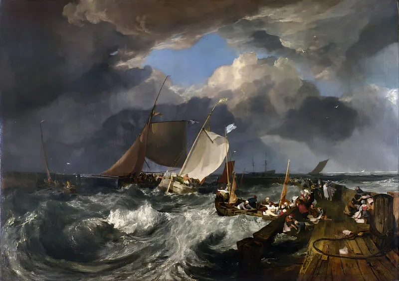 William Turner | En engelsk pakkebåd ankommer - 1803| Indrammet kunsttryk | Romantic | formida