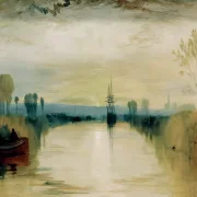 William Turner | Chichester-kanalen - 1828 | Indrammet kunsttryk | Romantic | formida