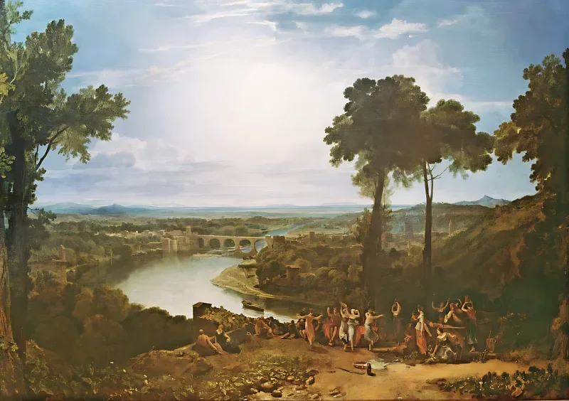 William Turner | Åbningsfestivalen for vinhøsten - 1803 | Indrammet kunsttryk | Romantic | formida