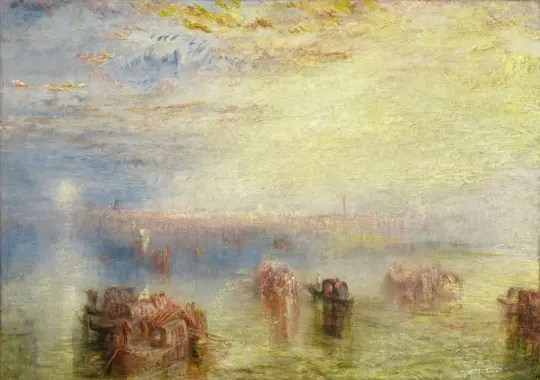 William Turner | Indflyvning til Venedig - 1844 | Indrammet kunsttryk | Romantic | formida