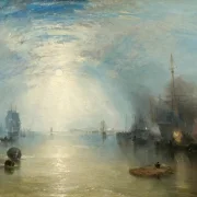William Turner | Keelmen, die im Mondlicht Kohlen hieven - 1835 | Gerahmter Kunstdruck | Romantik | formida