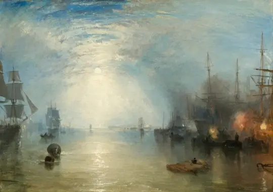 William Turner | Kølmænd hæver i kul ved måneskin - 1835 | Indrammet kunsttryk | Romantic | formida