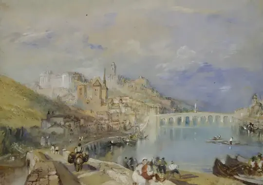 William Turner | Dort-pakkebåden fra Rotterdam - 1818 | Indrammet kunsttryk | Romantic | formida