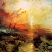 William Turner | Das Sklavenschiff Sklaven werfen die Toten und Sterbenden über Bord - 1840 | Gerahmter Kunstdruck | Romantik | formida