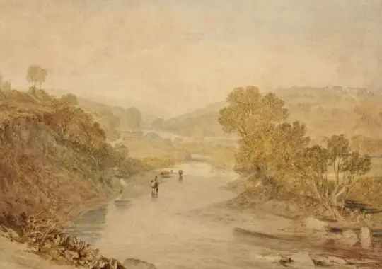 William Turner | Washburn-dalen - 1831 | Indrammet kunsttryk | Romantic | formida