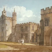 William Turner | Biskopspaladset, Salisbury - 1795 | Indrammet kunsttryk | Romantic | formida
