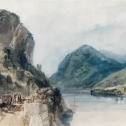 William Turner | Drachenfels - 1817 | Indrammet kunsttryk | Romantic | formida