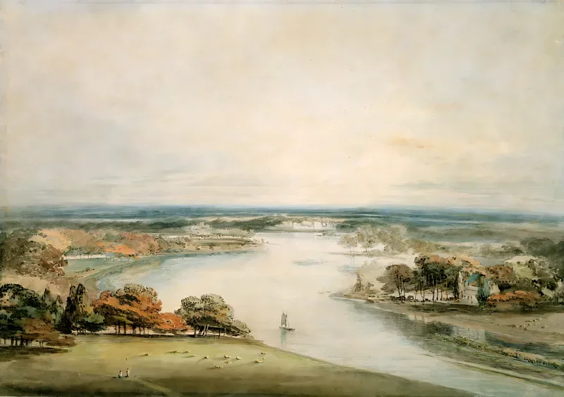 William Turner | Themsen ved Richmond - 1795 | Indrammet kunsttryk | Romantic | formida
