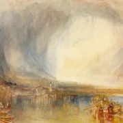 William Turner | Flüelen, vom Vierwaldstättersee - 1845 | Gerahmter Kunstdruck | Romantik | formida