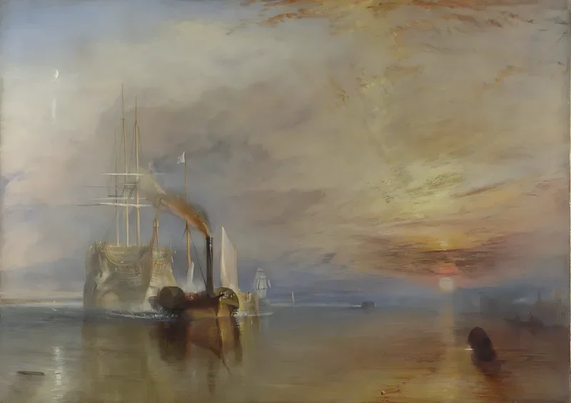 William Turner | Den kæmpende Temeraire - 1839 | Indrammet kunsttryk | Romantic | formida