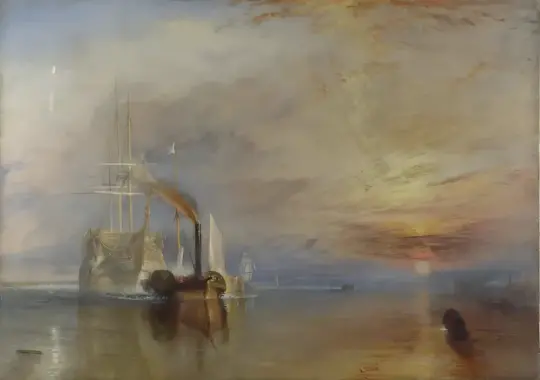 William Turner | Den kæmpende Temeraire - 1839 | Indrammet kunsttryk | Romantic | formida