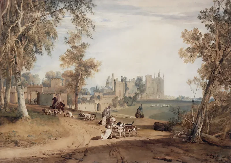 William Turner | Nordvestfronten, Cassiobury - 1835 | Indrammet kunsttryk | Romantik | formida