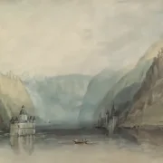 William Turner | Pfalz nær Kaub - 1817 | Indrammet kunsttryk | Romantik | formida