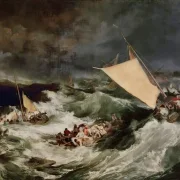 William Turner | Skibsforliset - 1805 | Indrammet kunsttryk | Romantic | formida