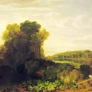 William Turner | Themsen ved Weybridge - 1810 | Indrammet kunsttryk | Romantik | formida