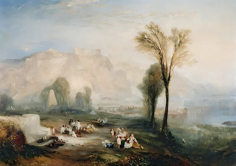 William Turner | Ehrenbreitstein - 1835 | Indrammet kunsttryk | Romantic | formida