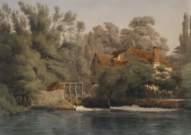 William Turner | Iffley Mølle - 1844 | Indrammet kunsttryk | Romantic | formida