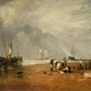 William Turner | Fiskemarkedet ved Hastings strand - 1825 | Indrammet kunsttryk | Romantic | formida
