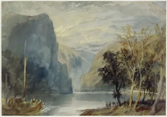 William Turner | Der Loreley-Felsen - 1817 | Gerahmter Kunstdruck | Romantik | formida