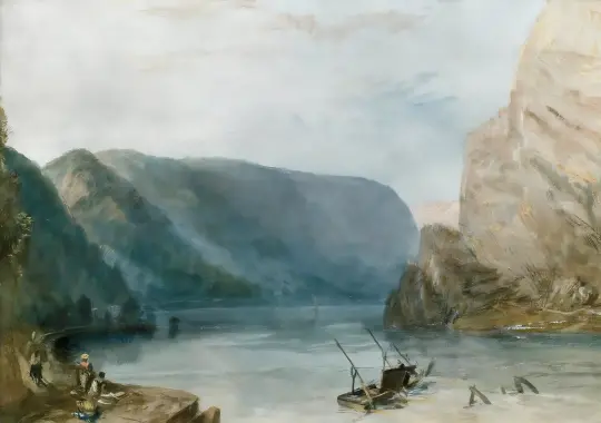 William Turner | Lorelei - 1817 | Indrammet kunsttryk | Romantic | formida