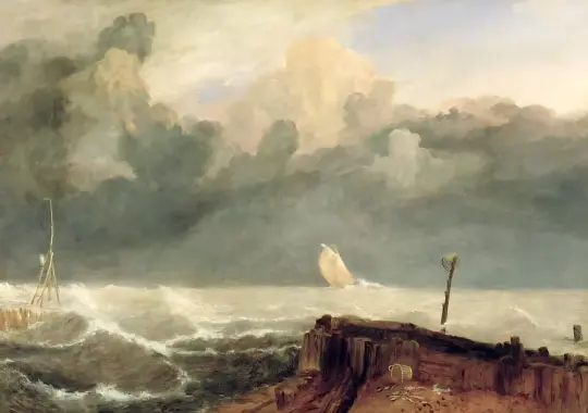 William Turner | Port Ruysdael - 1826 | Indrammet kunsttryk | Romantic | formida