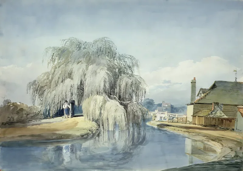 William Turner | En grædepil - 1820 | Indrammet kunsttryk | Romantic | formida